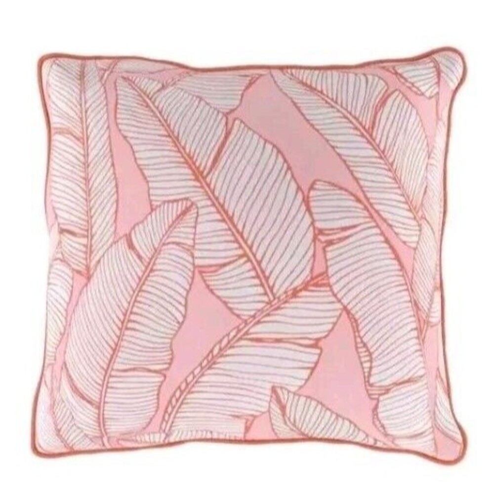 allen + roth Floral Herbo Peach Square Throw Pillow Tropical Boho Cottagecore